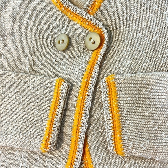 Vintage 60’s Stuart Mackey California Open Front Knit Cardigan Sweater Size 6 - Picture 8 of 13